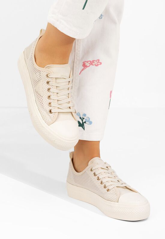 Γυναικεία sneakers Fanita μπεζ, Μέγεθος: 37- zapatos