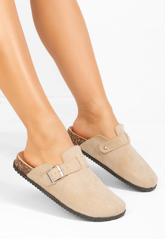 Mules γυναικεια Valdra μπεζ, Μέγεθος: 39- zapatos