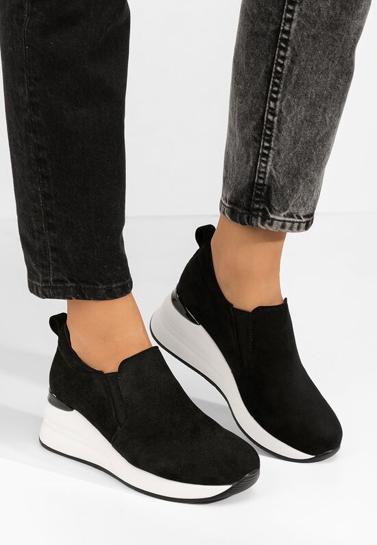 Πλατφόρμες γυναικεία Leanne V2 μαύρα, Μέγεθος: 39- zapatos