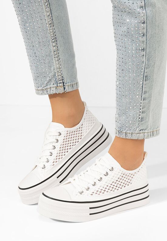 Γυναικεία sneakers Ellaris λευκά, Μέγεθος: 39- zapatos