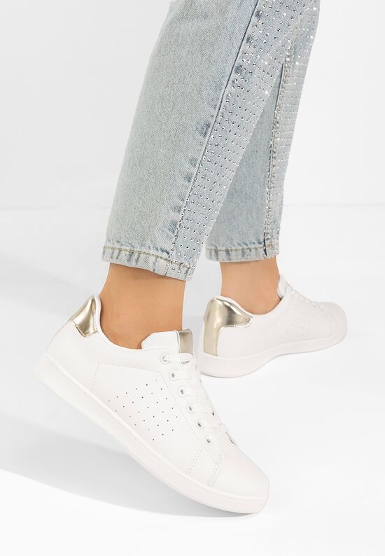 Γυναικεία sneakers Tennie λευκά, Μέγεθος: 37- zapatos