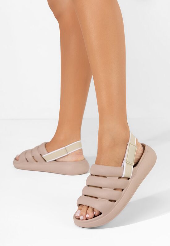 Πέδιλα χαμηλά Angelyne ροζ, Μέγεθος: 40- zapatos