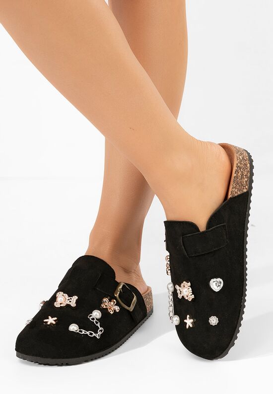 Mules γυναικεια Lucyana μαύρα, Μέγεθος: 38- zapatos