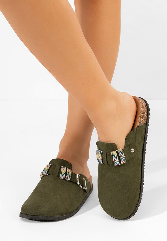 Mules γυναικεια Orieta πρασινο, Μέγεθος: 36- zapatos