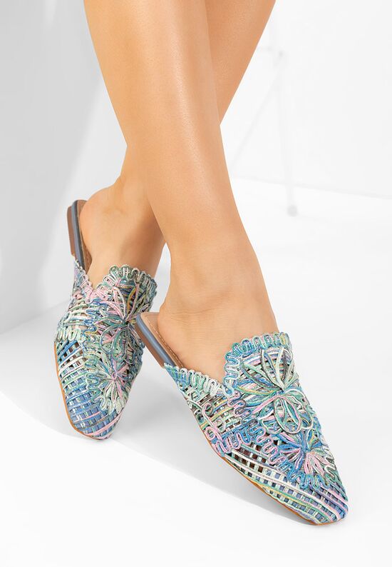 Mules γυναικεια Britteny μπλε, Μέγεθος: 40- zapatos