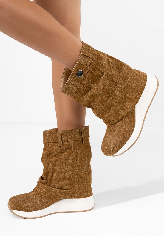 μποτακια πλατφορμεσ Leanne ταμπά, Μέγεθος: 37- zapatos