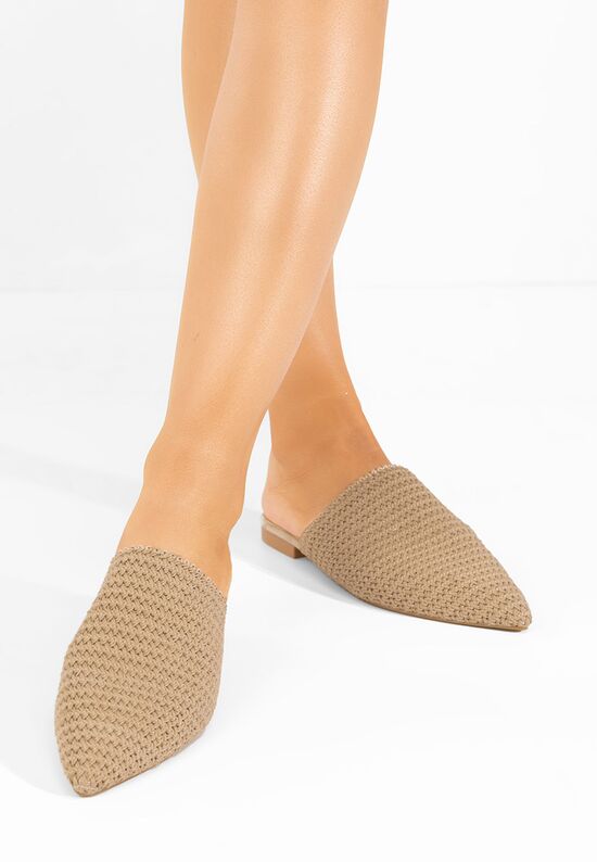 Mules γυναικεια Karlyana χακι, Μέγεθος: 38- zapatos
