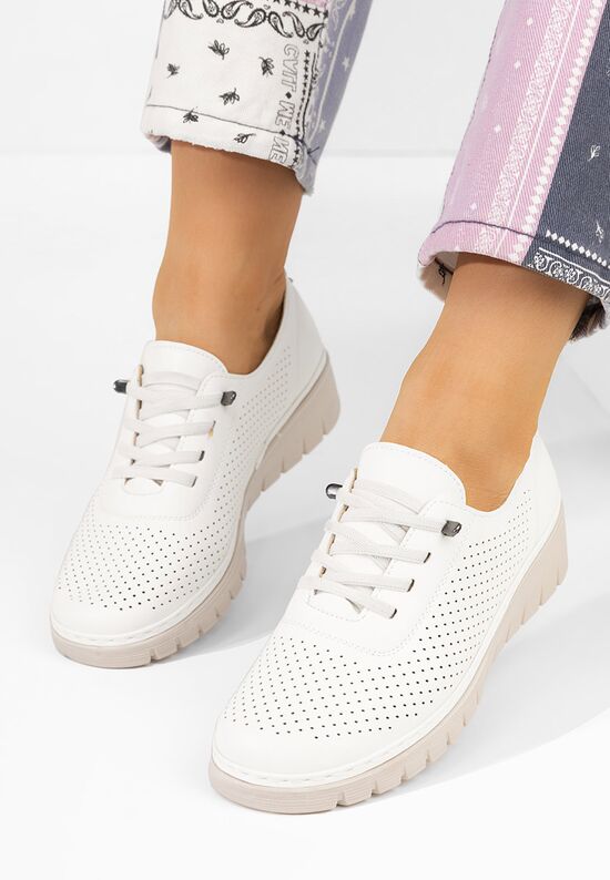 Casual παπουτσια γυναικεια Heldma λευκά, Μέγεθος: 37- zapatos