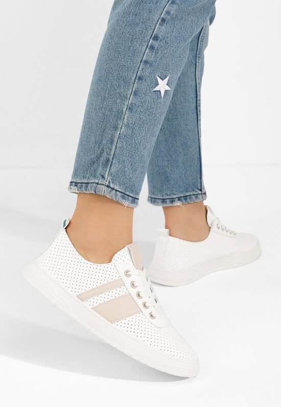Casual παπουτσια γυναικεια Heayli λευκά, Μέγεθος: 40- zapatos