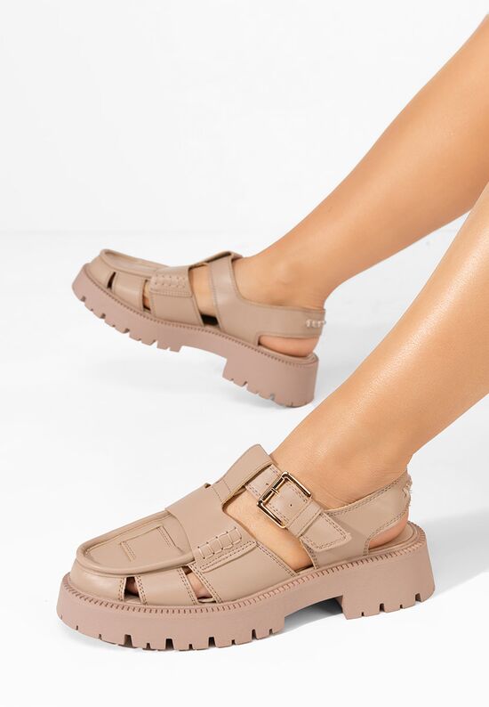 Γυναικεία σανδάλια Sadye μπεζ, Μέγεθος: 38- zapatos