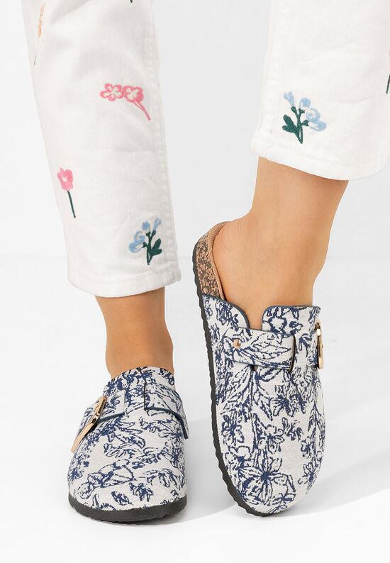 Mules γυναικεια Roxana μπλε, Μέγεθος: 37- zapatos
