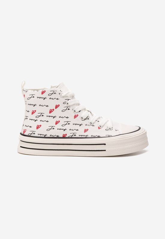 Παιδικά μποτάκια sneakers Yippo λευκά, Μέγεθος: 32- zapatos