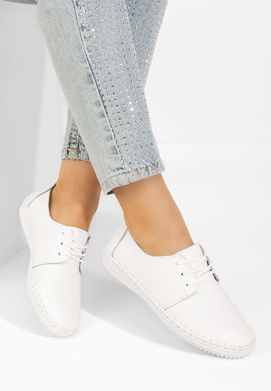 Casual παπουτσια γυναικεια Selora λευκά, Μέγεθος: 37- zapatos