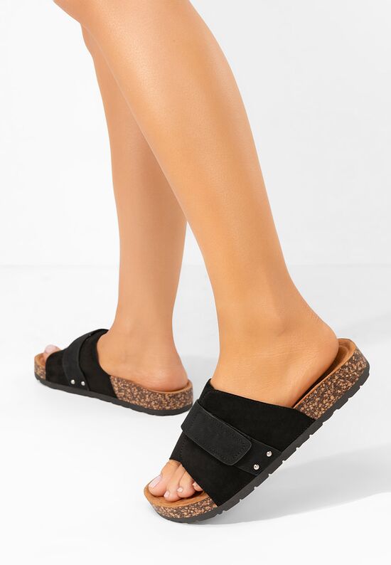 Σανδάλια γυναικεια Miela μαύρα, Μέγεθος: 37- zapatos