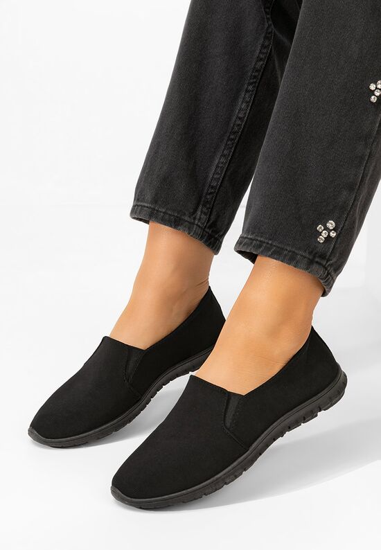 Γυναικεία Πάνινα Slip-On Gretia μαύρα, Μέγεθος: 38- zapatos