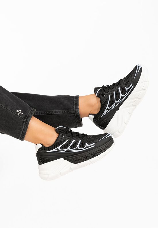 Sneakers με πλατφόρμα Amberly μαύρα, Μέγεθος: 39- zapatos