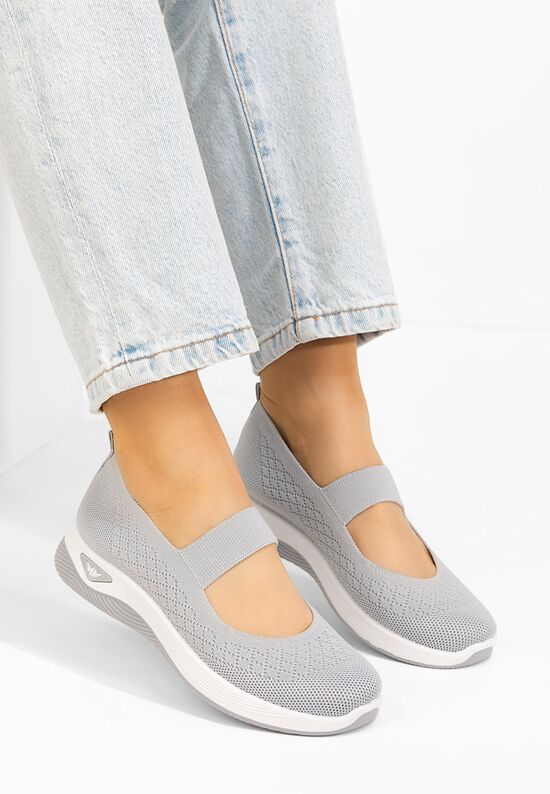 Casual παπουτσια γυναικεια Wonda γκρι, Μέγεθος: 38- zapatos