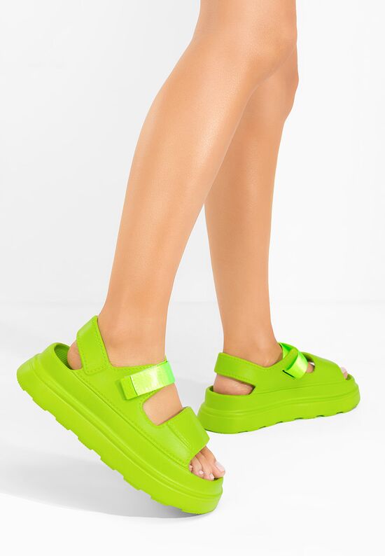 Πέδιλα πλατφορμεσ Sharia πρασινο, Μέγεθος: 40- zapatos