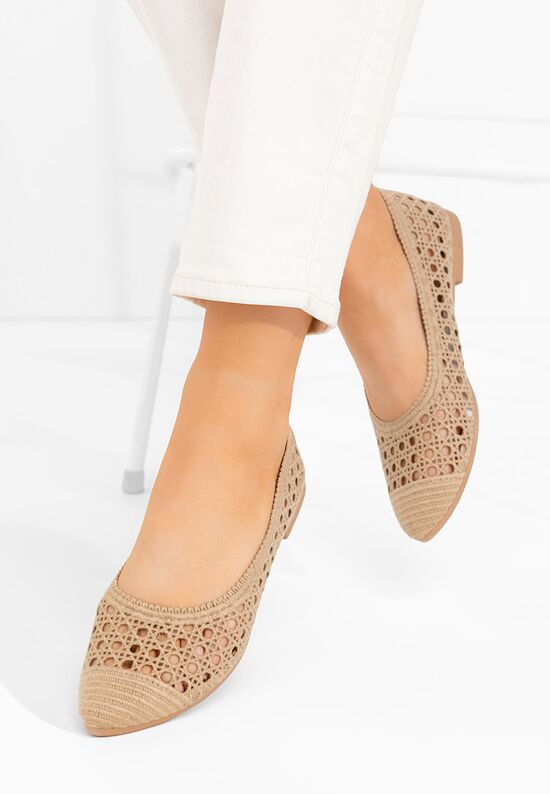 Γυναικείες μπαλαρίνες Marybel χακι, Μέγεθος: 40- zapatos