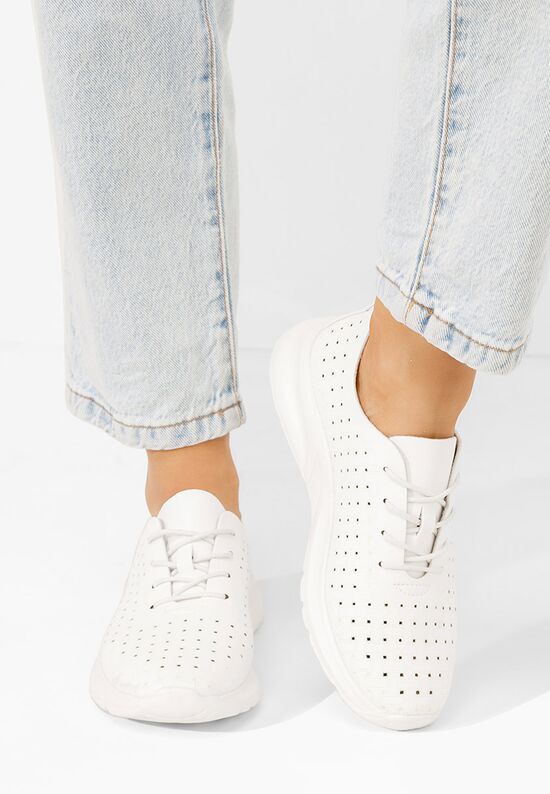 Sneakers γυναικεια Clarence λευκά, Μέγεθος: 36- zapatos