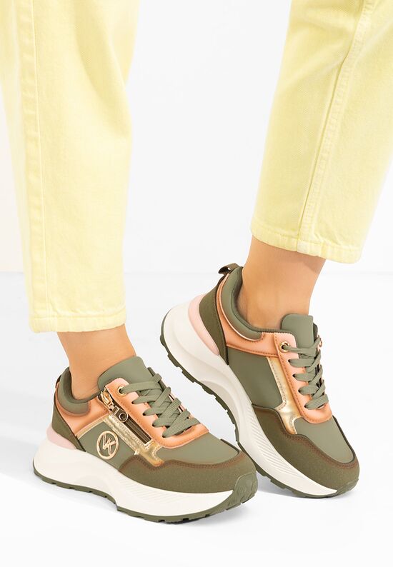 Sneakers με πλατφόρμα Viktoria πρασινο, Μέγεθος: 40- zapatos