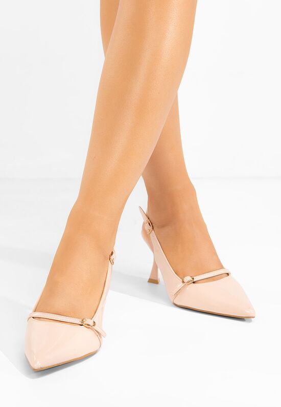 Γόβες slingback Pearlie μπεζ, Μέγεθος: 41- zapatos