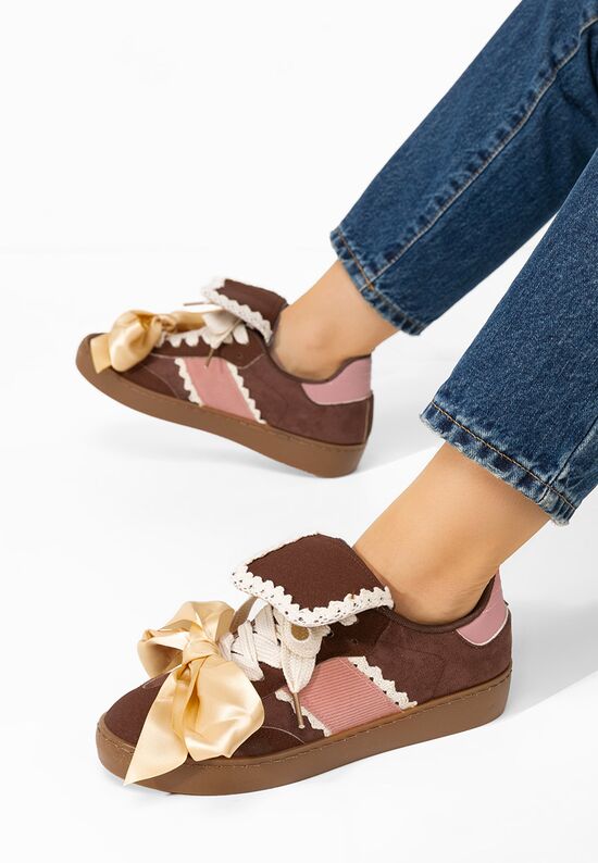 Sneakers γυναικεια Maxima καφε, Μέγεθος: 39- zapatos