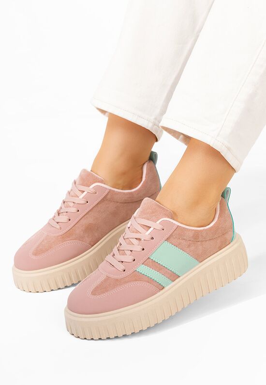 Sneakers με πλατφόρμα Pennia ροζ, Μέγεθος: 38- zapatos