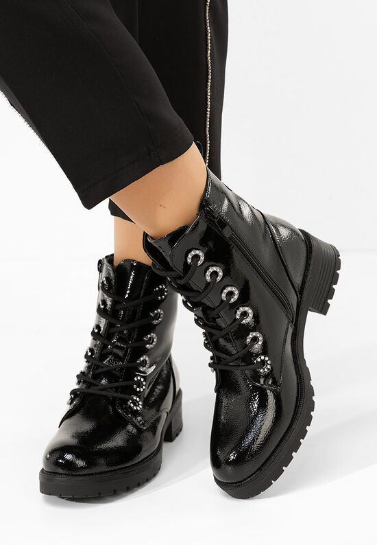 Γυναικεία μποτάκια Deania Μαύρα, Μέγεθος: 37- zapatos
