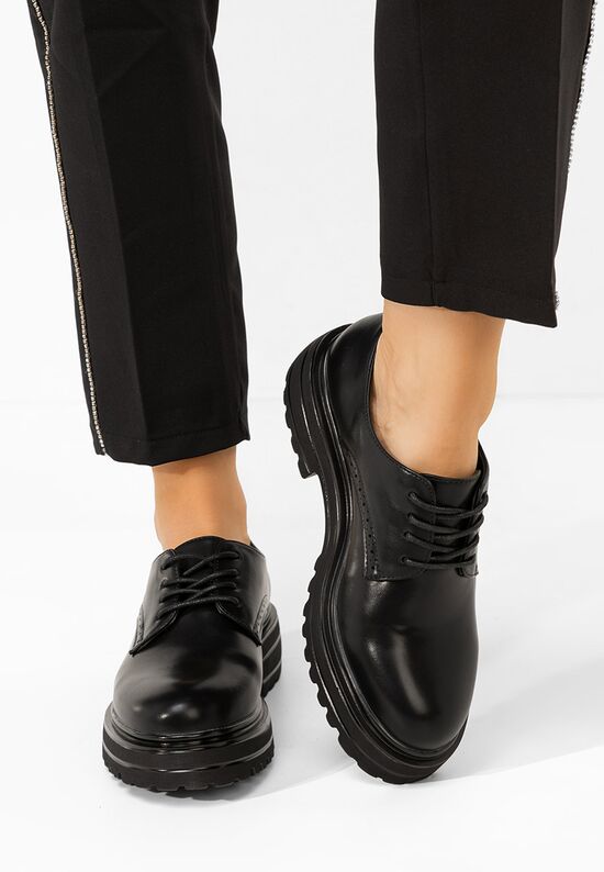παπουτσια oxford γυναικεια Danina μαύρα, Μέγεθος: 41- zapatos