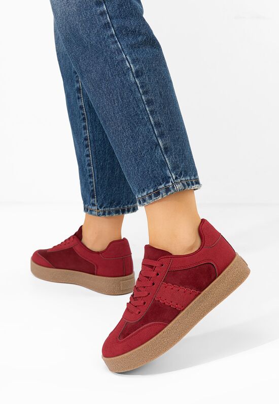 Sneakers γυναικεια Biania κοκκινο, Μέγεθος: 38- zapatos