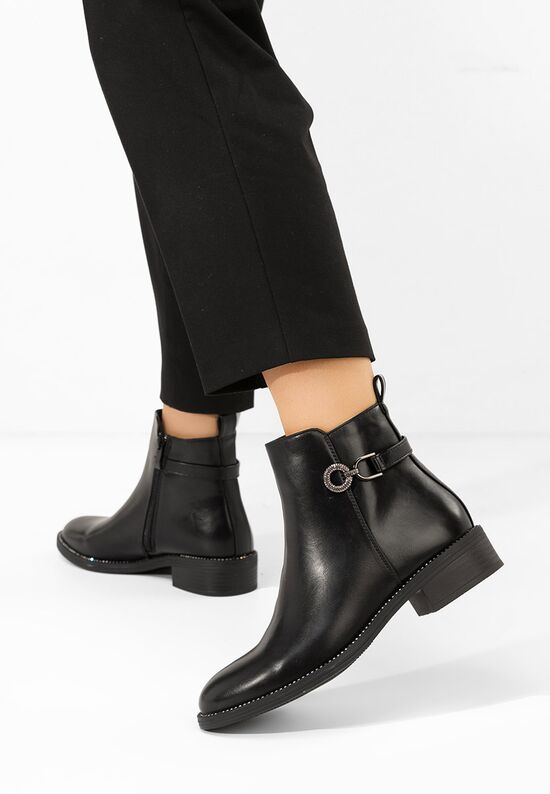 Γυναικεία μποτάκια Ranae Μαύρα, Μέγεθος: 41- zapatos
