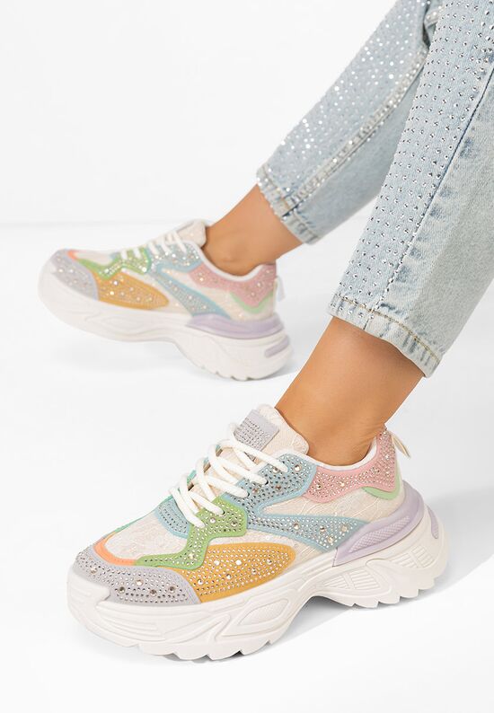 Sneakers με πλατφόρμα Elaris πολυχρωμο, Μέγεθος: 38- zapatos