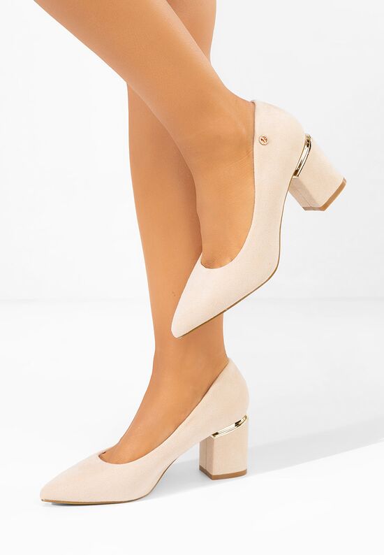Γοβες Nelia V5 μπεζ, Μέγεθος: 36- zapatos
