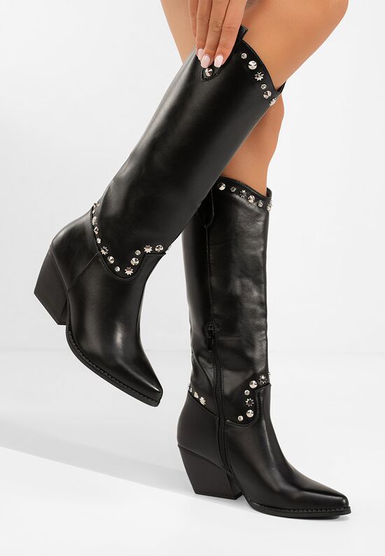 Καουμπόικες Μπότες Crisela Μαύρα, Μέγεθος: 37- zapatos