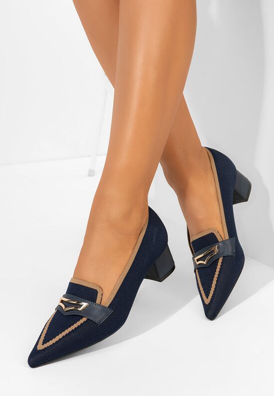 Γόβες με χαμηλό τακούνι Dianey Νειβι, Μέγεθος: 38- zapatos