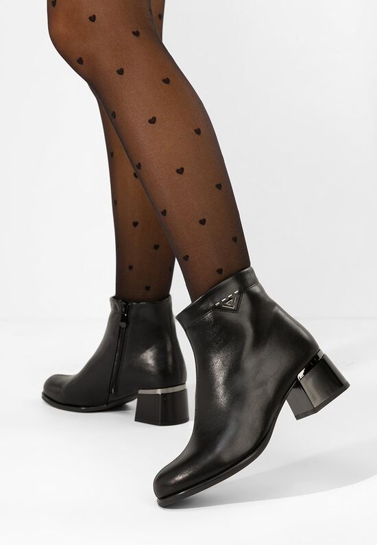 Μποτάκια με τακούνι Takita V2 Μαύρα, Μέγεθος: 37- zapatos