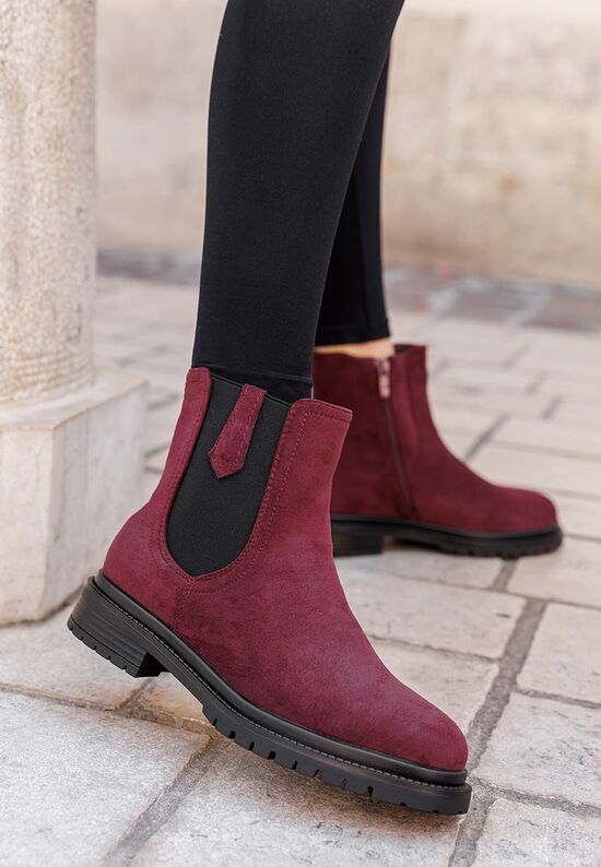 Γυναικεία μποτάκια Nevea μπορντό, Μέγεθος: 39- zapatos