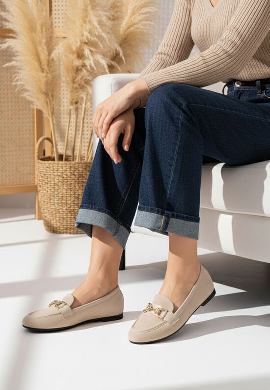 Μοκασίνια γυναικεια Maribel V2 μπεζ, Μέγεθος: 40- zapatos