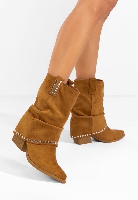 Γυναικείες μποτες Vedala ταμπά, Μέγεθος: 39- zapatos