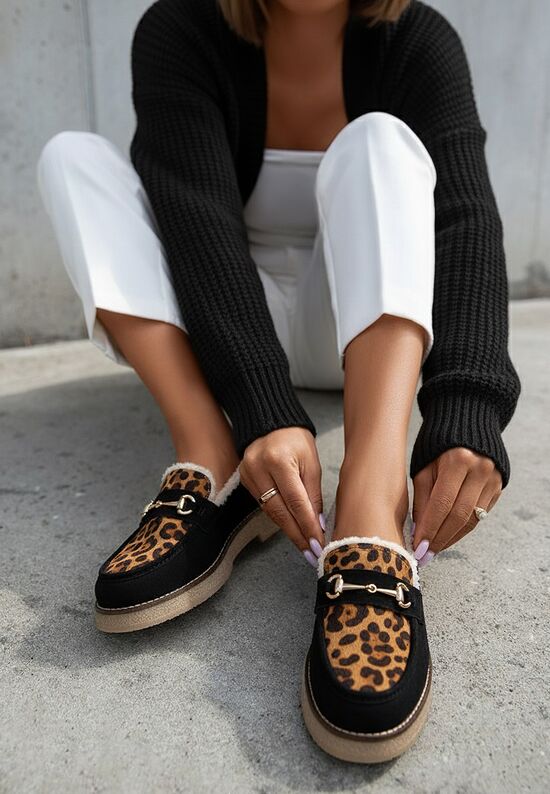 Μοκασίνια γυναικεια Danissa V2 λεοπαρ, Μέγεθος: 38- zapatos