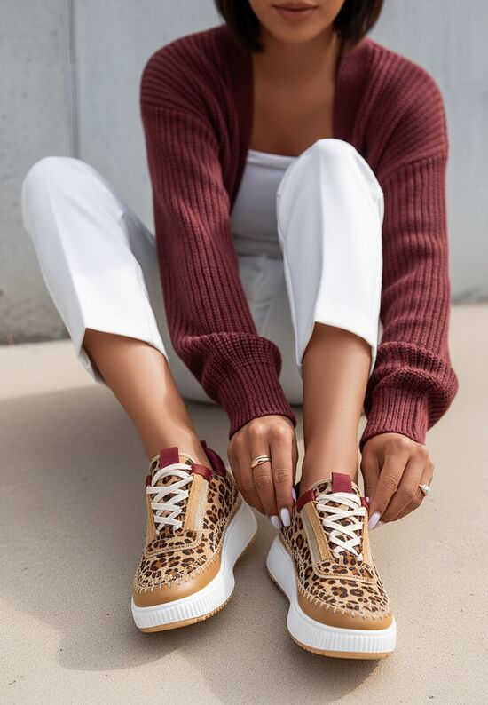 Sneakers γυναικεια Tenerife λεοπαρ, Μέγεθος: 38- zapatos