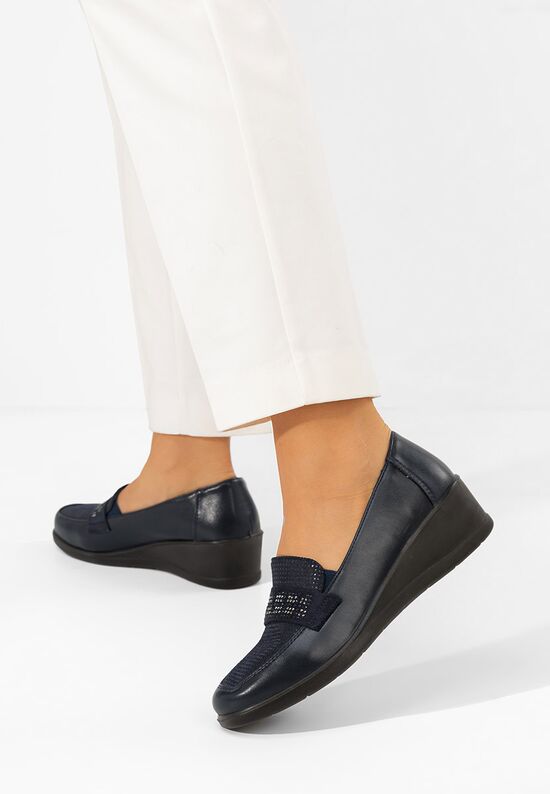 Μοκασίνια γυναικεια Tracey μπλε, Μέγεθος: 37- zapatos