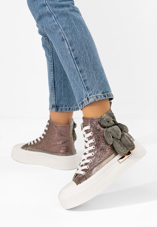 Γυναικεία sneakers αστραγάλο Alisea χάλκινο, Μέγεθος: 40- zapatos
