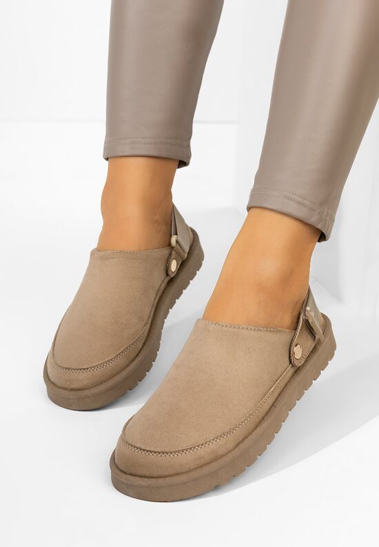 Mules γυναικεια Simiona χακι, Μέγεθος: 37- zapatos