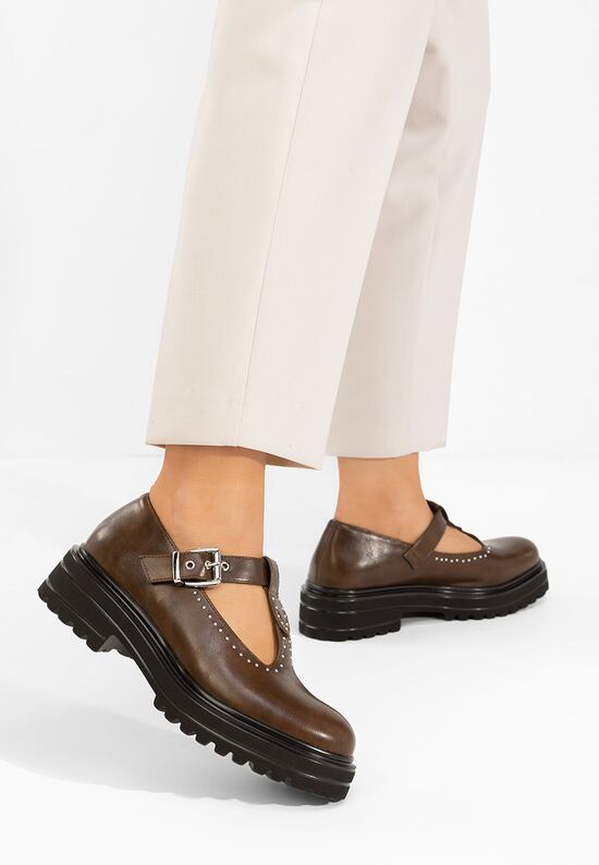 Casual παπουτσια γυναικεια Pietrina καφε, Μέγεθος: 39- zapatos