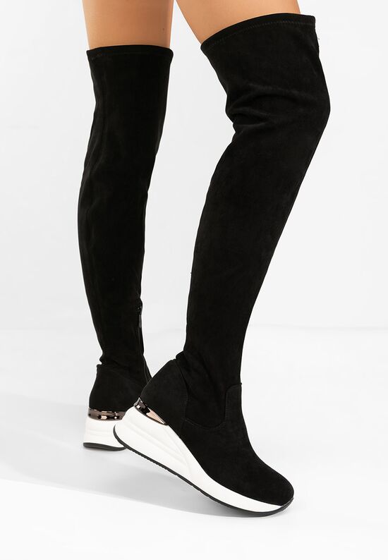 Ψηλές μπότες Janisia V2 Μαύρα, Μέγεθος: 37- zapatos