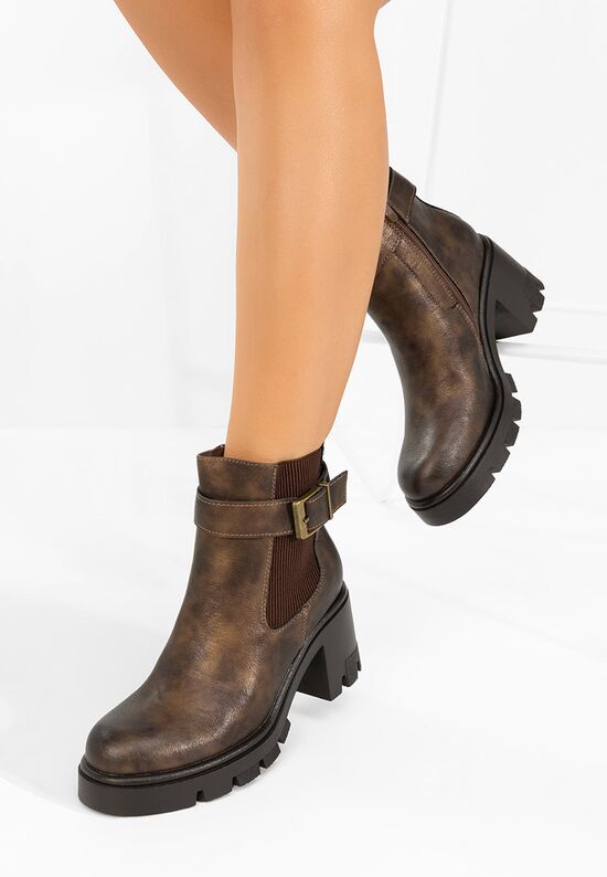 Γυναικεία Μποτάκια Rafira χάλκινο, Μέγεθος: 39- zapatos