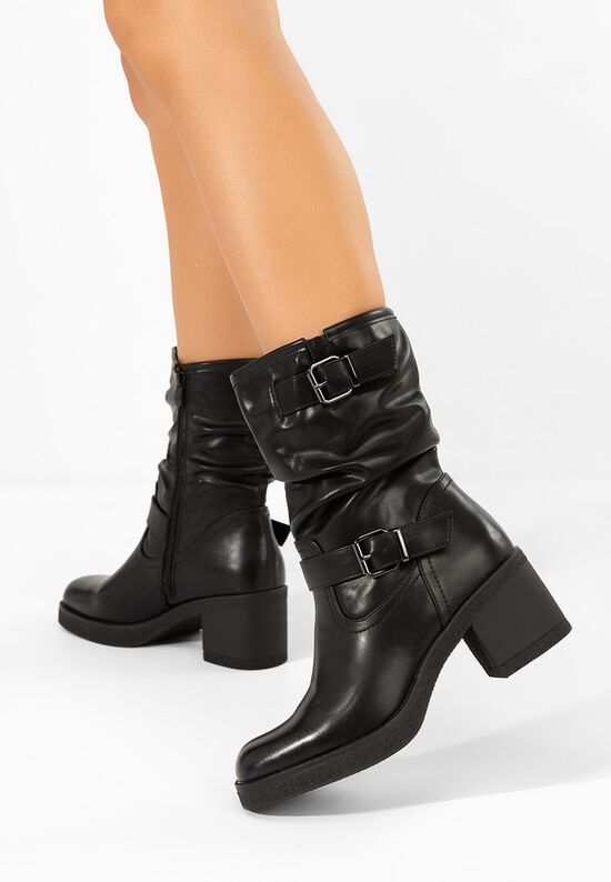 Γυναικείες Μπότες Stefiana Μαύρα, Μέγεθος: 36- zapatos