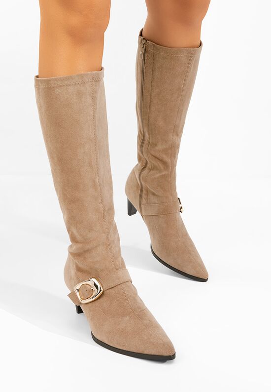 Γυναικείες Μπότες Vernoa χακι, Μέγεθος: 39- zapatos